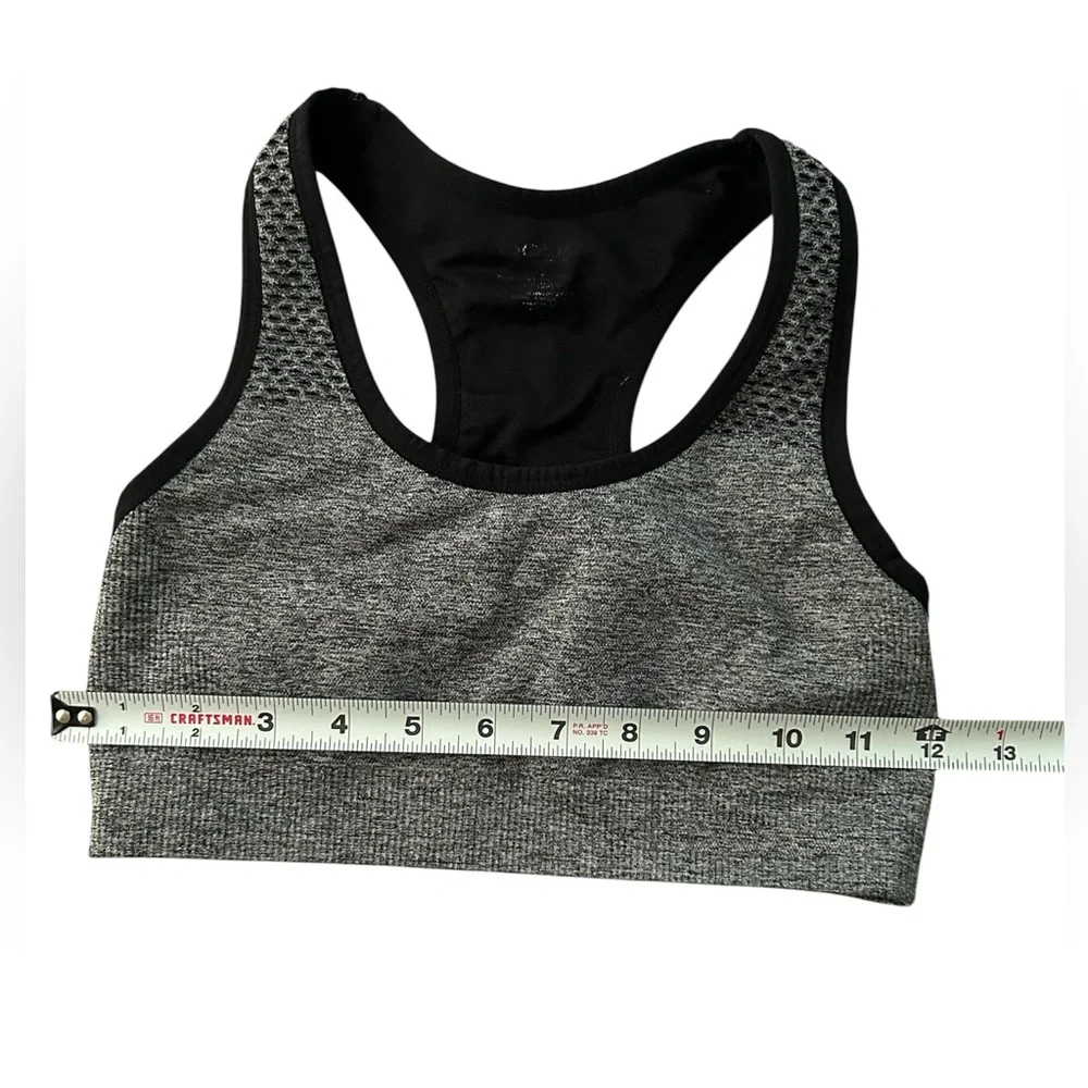 Bebe‎ Gray & Black Women's Sports Bra Size Small
